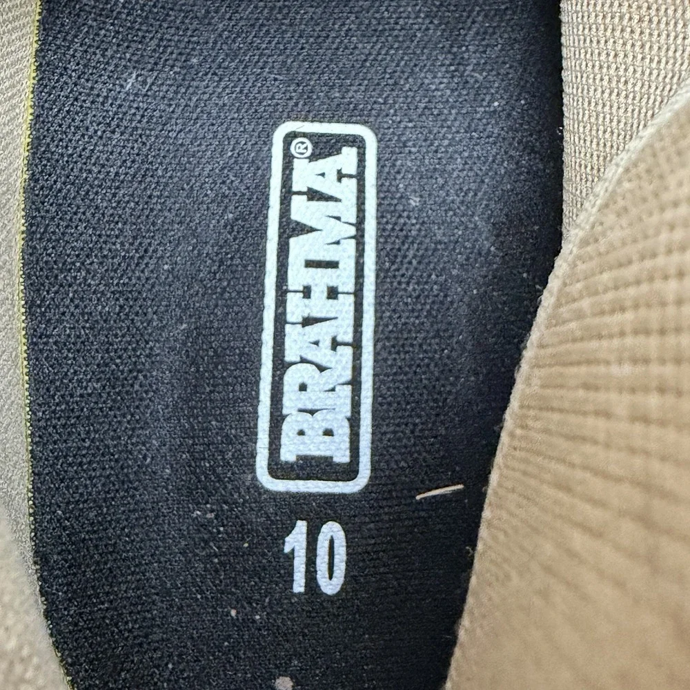 Brahma Steel Toe Work Boots Women's Size 10 Tan Slip Resistant ***see Pics